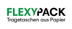 Papiertragetaschen von Flexypack Logo