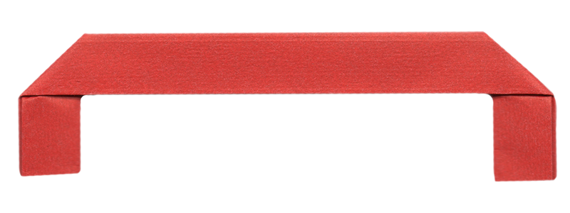 Flachhenkel rot Flexypack Papiertragetasche